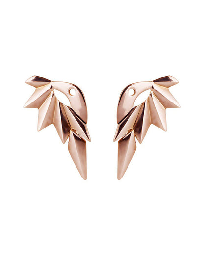 Wing Reverse Earring, Rose Gold