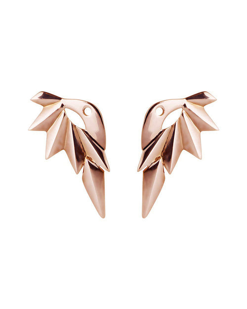 Wing Reverse Earring, Rose Gold